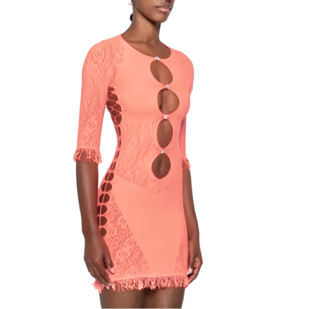 REVOLVE - POSTER GIRL - Miranda Dress (Peach/Tangerine color)